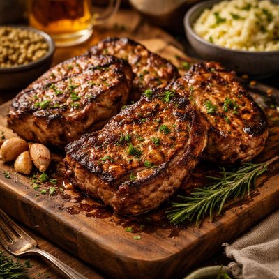 Image of Schweinebraten Marinated Pork Loin Chops