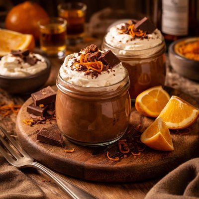 Image of Scottish Chocolate and Orange Mousse with Whiskey