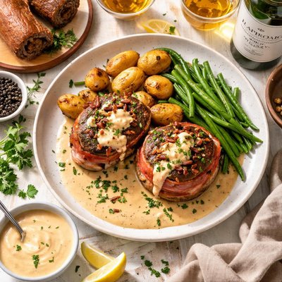 Image of Scottish Steak Balmoral and Laphroaig Whiskey Sauce