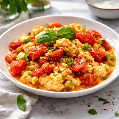 Image of Scrambled Egg and Tomato