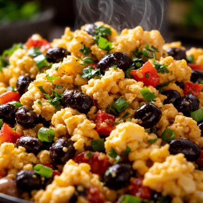 Image of Whole30 Scrambled Eggs with Beans