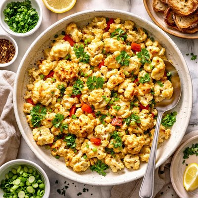 Image of Scrambled Eggs with Cauliflower