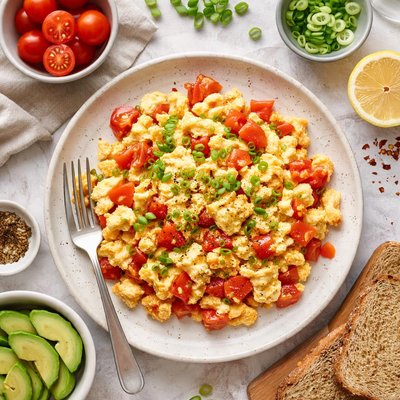 Image of Whole30 Scrambled Eggs with Tomato