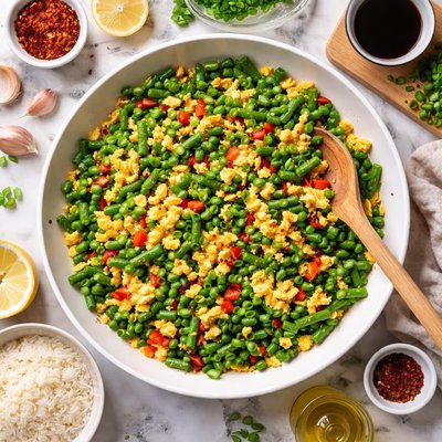 Image of Scrambled Green Beans