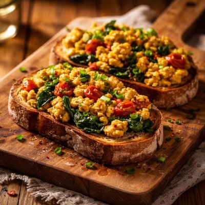 Image of Scrambled Tofu on Toast