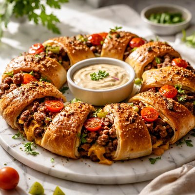 Image of Scrumptious Cheeseburger Ring