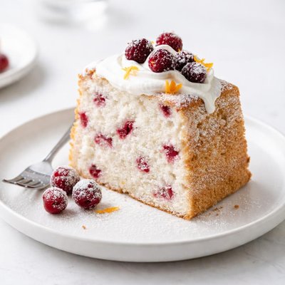 Image of Scrumptious Cranberry Angel Food Cake