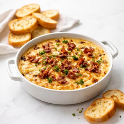 Image of Scrumptious Hot Cheesy Bacon Dip
