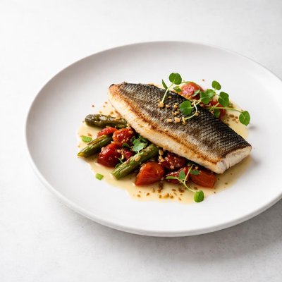 Image of Sea Bass Snapper with Sun Dried Tomatoes