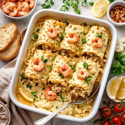 Image of Seafood Lasagna Roll Ups