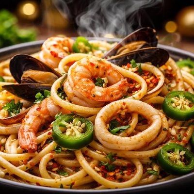 Image of Seafood Pasta W Jalapenos