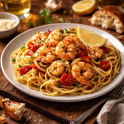 Image of Seafood Scampi with Linguine