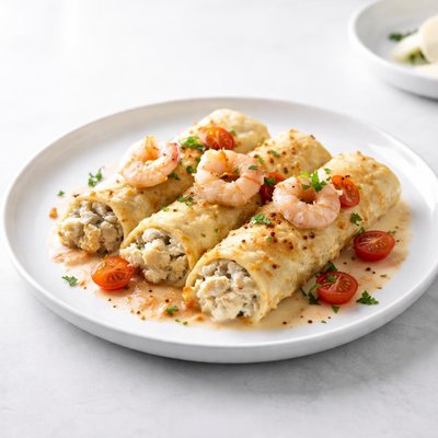 Image of Seafood Stuffed Manicotti
