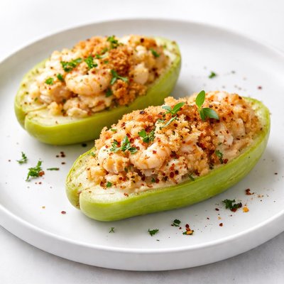Image of Seafood Stuffed Mirliton Chayote