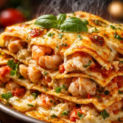 Image of Seafood Tortilla Lasagna Lasagne