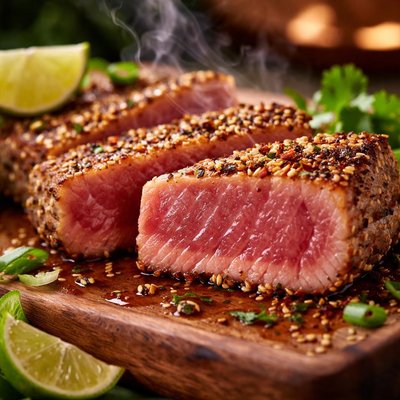 Image of Seared Ahi Bbq Tuna Steaks