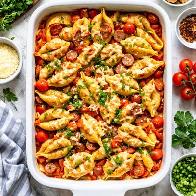 Image of Seashell Hot Dog Bake