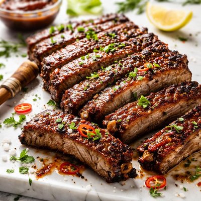 Image of Seasoned Barbecued Spareribs