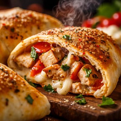 Image of Seasoned Chicken Calzones