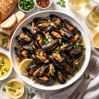 Image of Seattle Mussels Mariniere