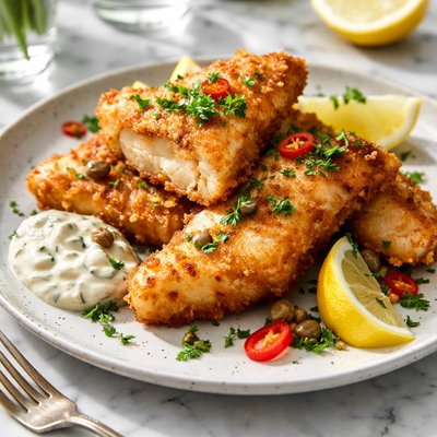 Image of Secret Fried Halibut