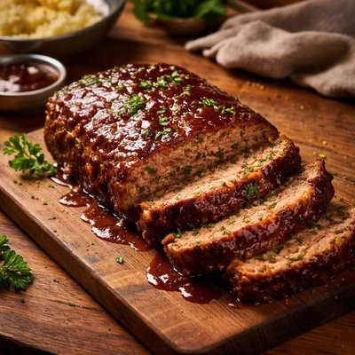 Image of Secret Ingredient Bbq Meatloaf