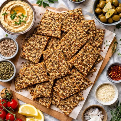 Image of Seeded Crackers Alton Brown