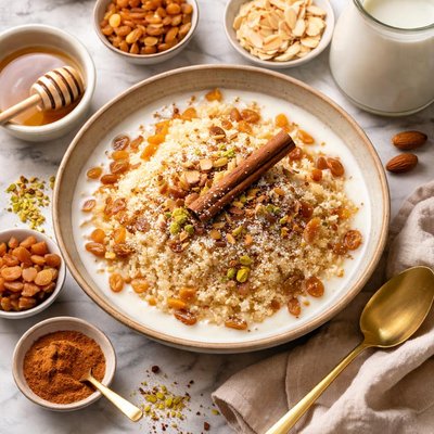 Image of Seffa Sweet Couscous with Almond Milk