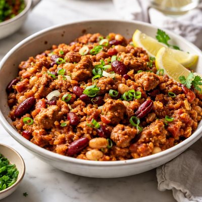Image of Seitanic Red and White Bean Jambalaya