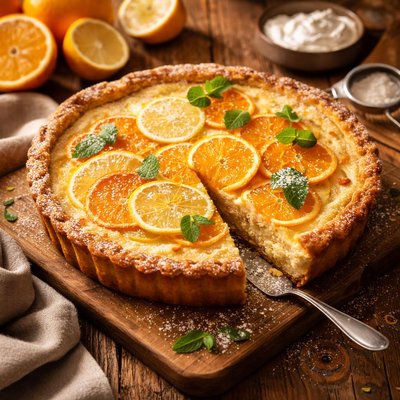 Image of Self Crusting Citrus Tart