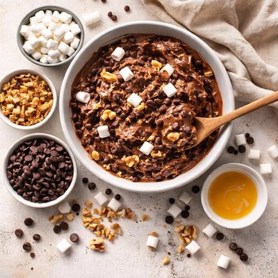 Image of Semisweet Chip Rocky Road Frosting