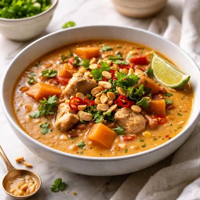Image of Senegalese Chicken and Peanut Soup