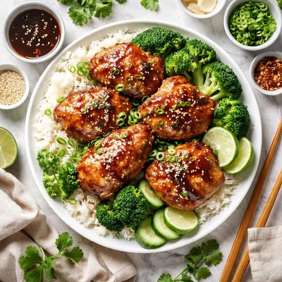 Image of Sensational Microwaved Teriyaki Chicken Thighs