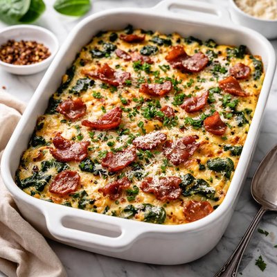 Image of Sensational Spinach Bacon Bake