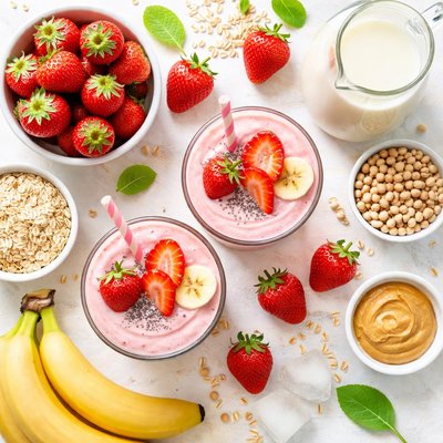 Image of Sensational Strawberry Soy Smoothie