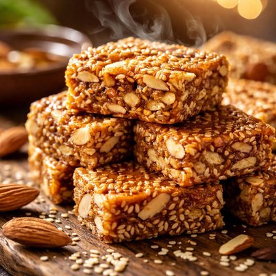 Image of Sesame Almond Squares
