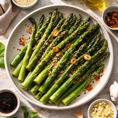 Image of Sesame Asparagus with Garlic