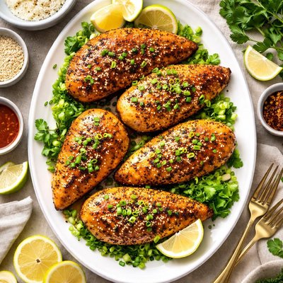 Image of Sesame Baked Chicken Breasts