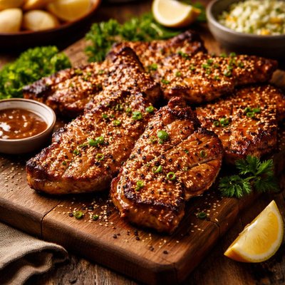 Image of Sesame Butterfly Pork Chops