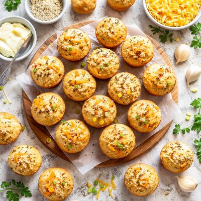 Image of Sesame Cheddar Mini Muffins