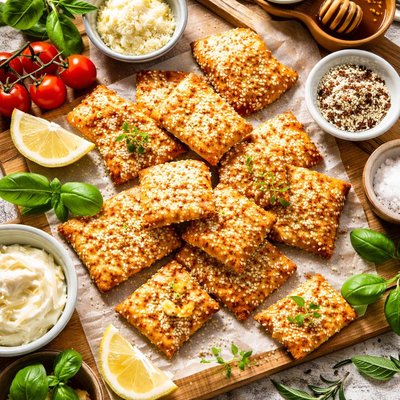 Image of Sesame Cheese Crispies