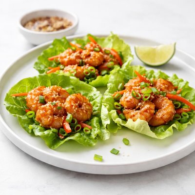 Image of Sesame Chicken or Shrimp Lettuce Wrap