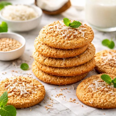 Image of Sesame Coconut Cookies