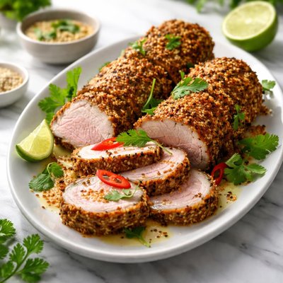 Image of Sesame Crusted Pork Tenderloin