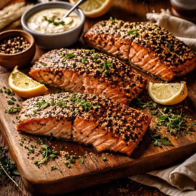 Image of Sesame Crusted Wild Salmon