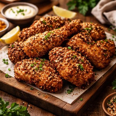 Image of Sesame Fried Chicken Baked