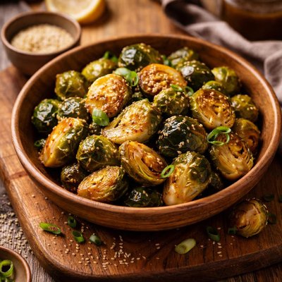 Image of Sesame Ginger Brussel Sprouts