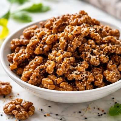 Image of Sesame Glazed Walnuts