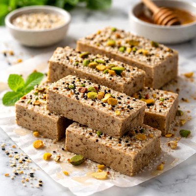 Image of Sesame Halva Raw Vegan Gluten Free Wheat Free Dairy Free