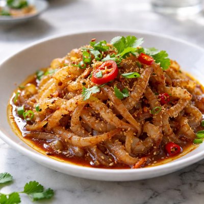 Image of Sesame Jellyfish with Chili Sauce